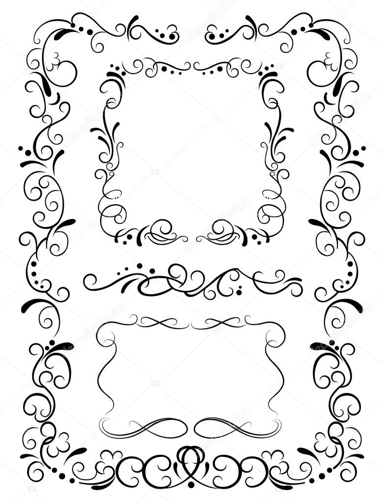 Decorative frames and pattern