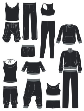Spor kıyafetleri.