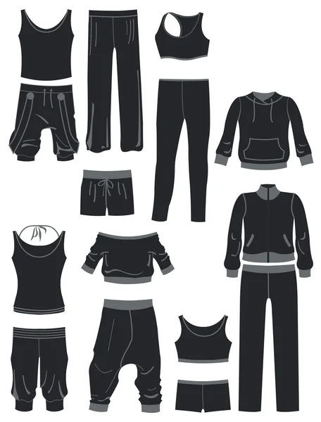 Vêtements de sport — Image vectorielle