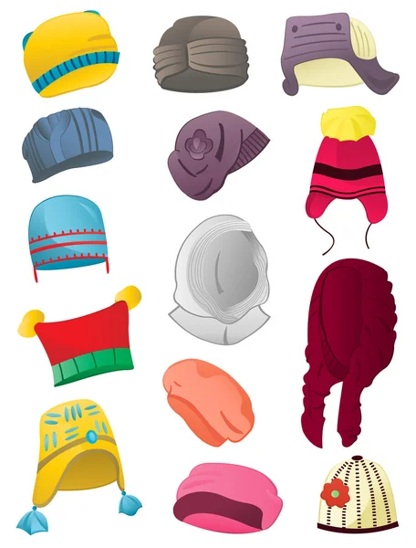 Sombreros de invierno — Vector de stock