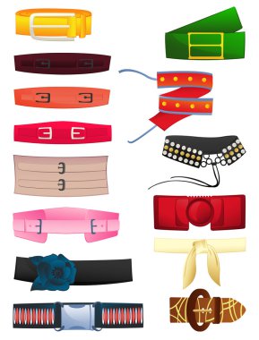 Women's belts clipart