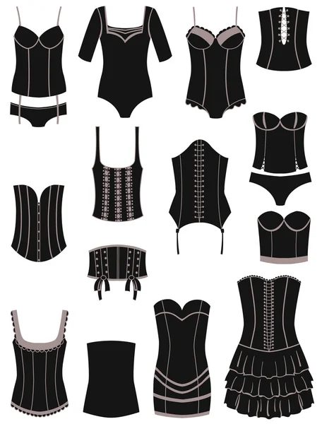 Corsets — Stock Vector