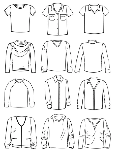 Vêtements pour hommes — Image vectorielle