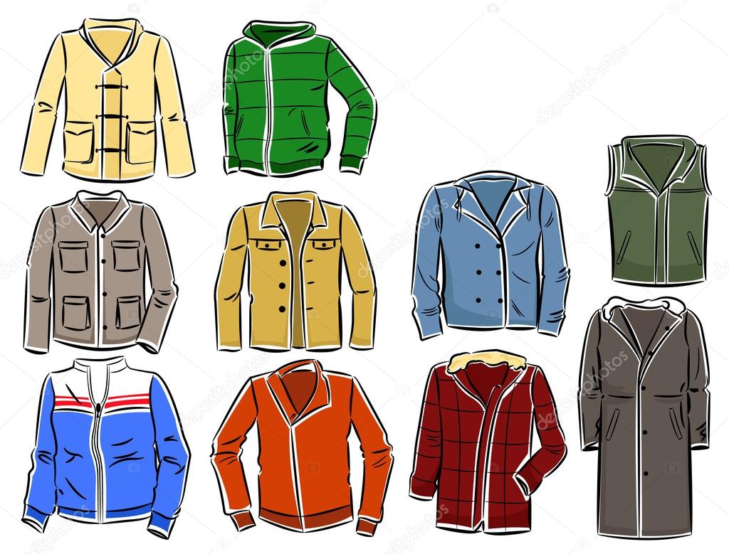 Set of men's jackets