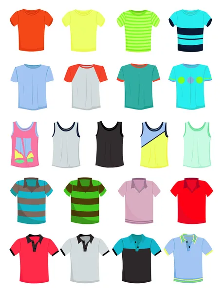 T-shirts masculinas —  Vetores de Stock