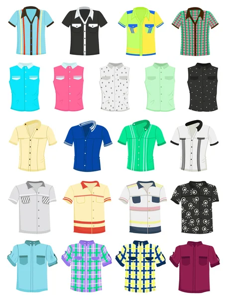 Summer shirts — Stok Vektör