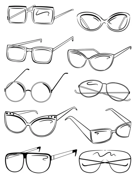 Dámské sluneční brýle — Stockový vektor