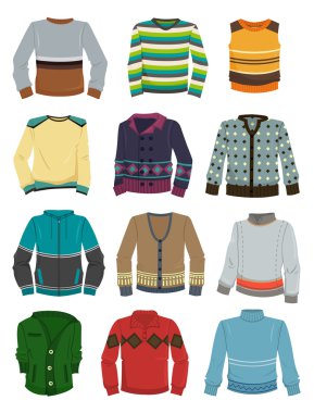 Men's sweaters clipart