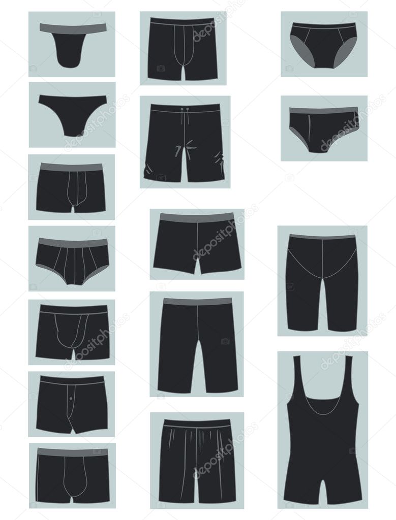 Icons of men's underwear