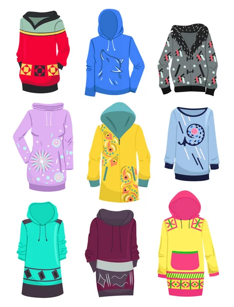 Hoodies — Stockvector