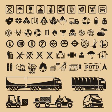 Set of packing symbols