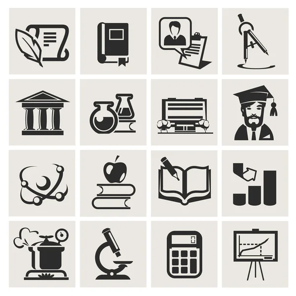 Educazione. Set di icone . — Vettoriale Stock