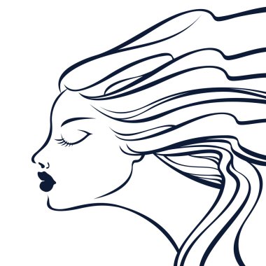 genç bir kız. vektör çizim