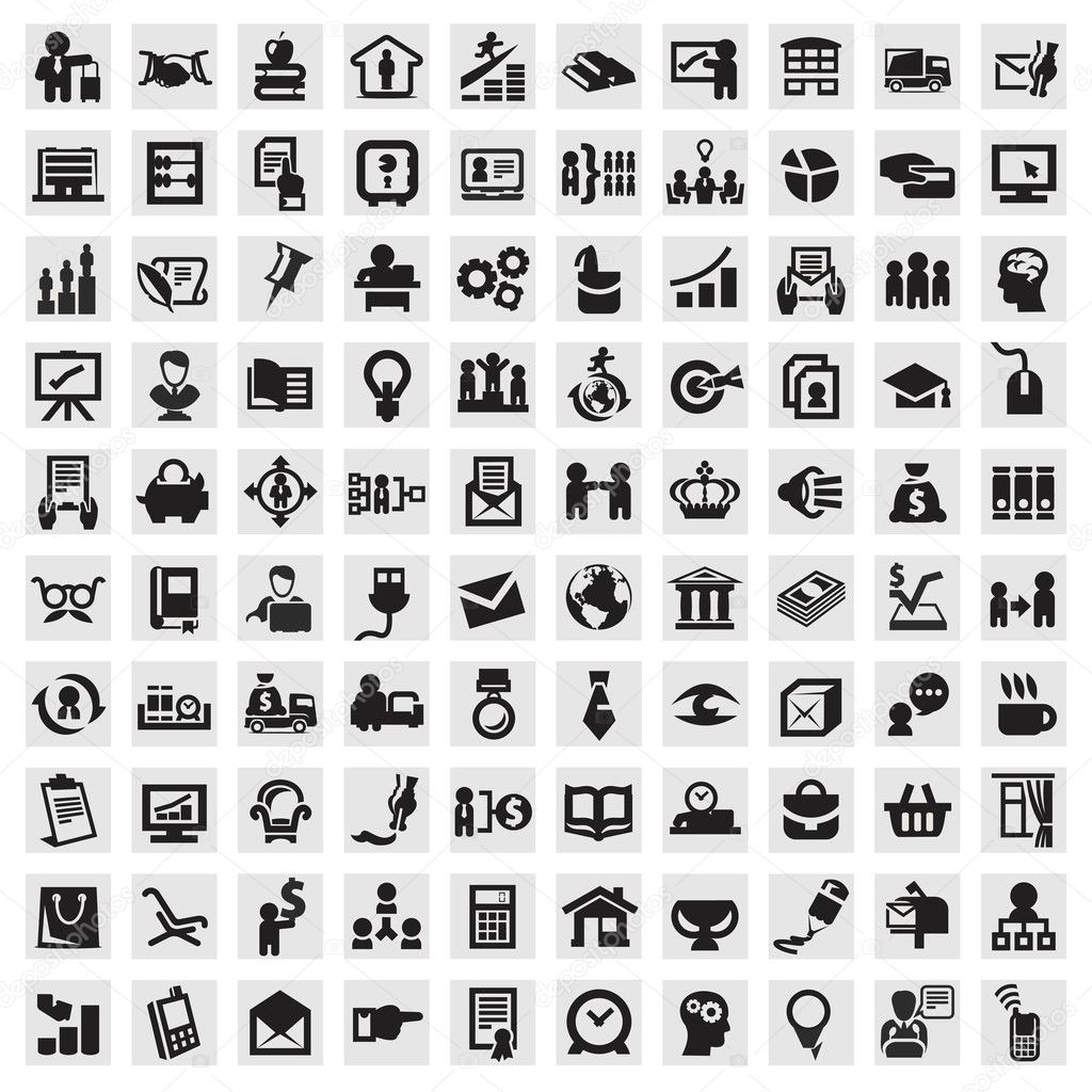 Set of icons. business