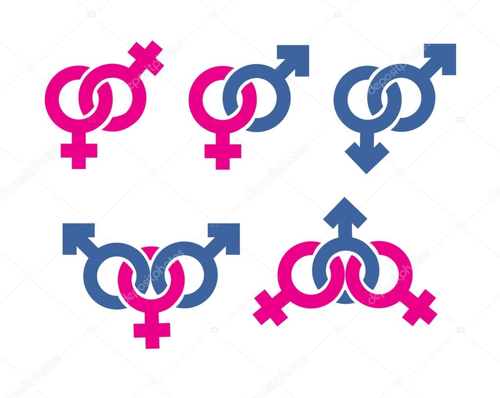 Male and female symbols combination