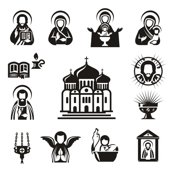 Религиозные иконы — стоковый вектор
