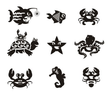 fishs. Vektör formatında