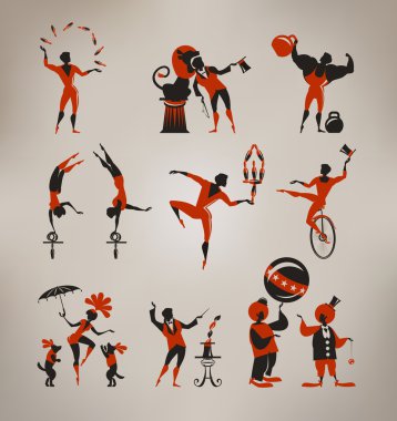 Circus artists clipart