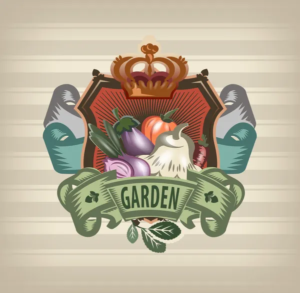 Овощной сад — стоковый вектор