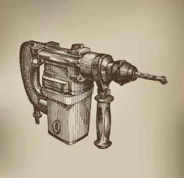 Matkap. Vektör formatında