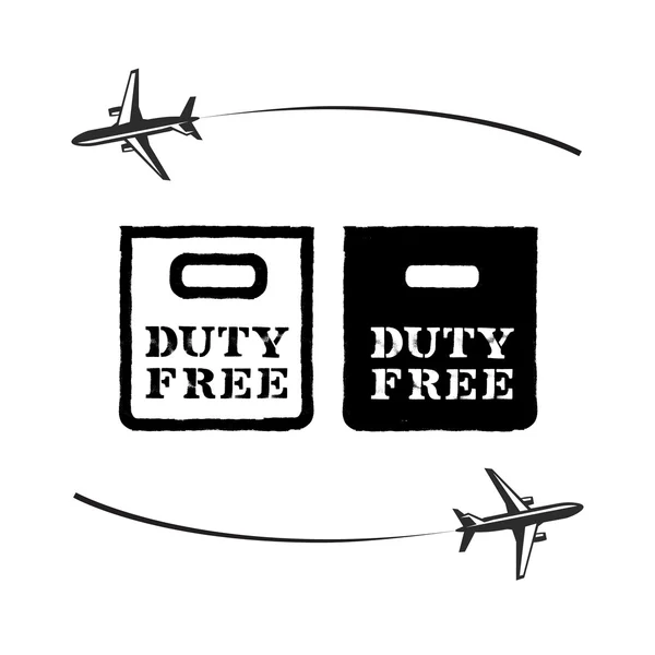 Duty Free. Formato vetorial — Vetor de Stock