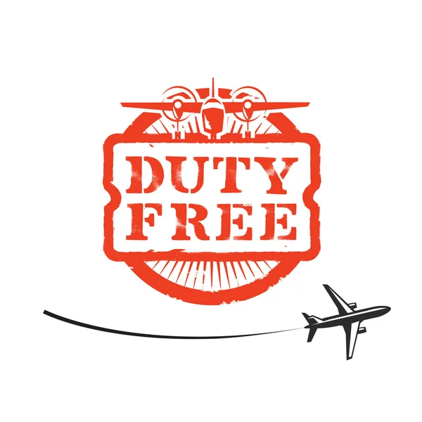 Duty Free — Stock Vector