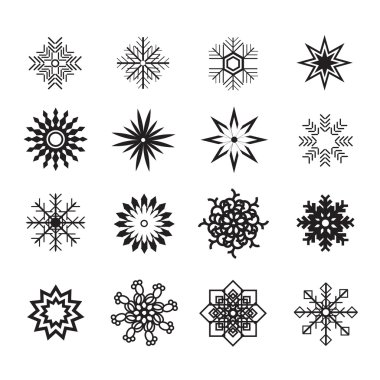 kar tanesi Icon set