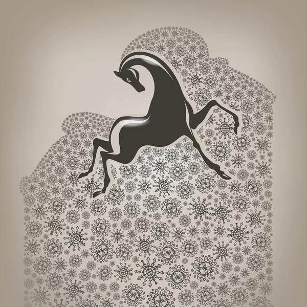 Année du cheval — Image vectorielle