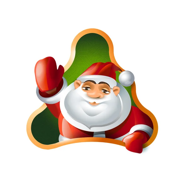 Santa Claus. Hola. — Vector de stock