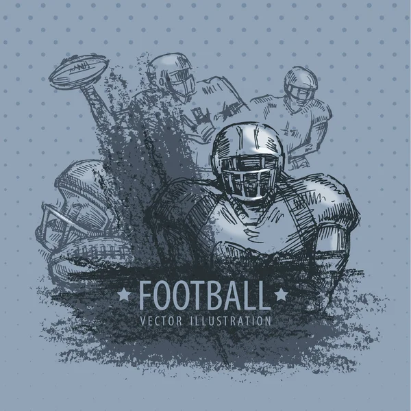 Football. Illustration vectorielle — Image vectorielle