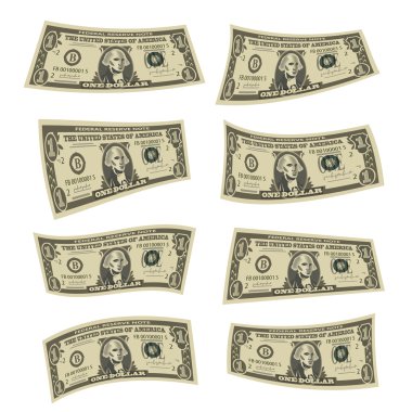 dolar. Vektör formatında