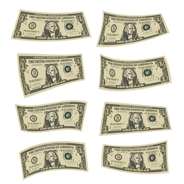 Dollars. Vector format — Stock Vector