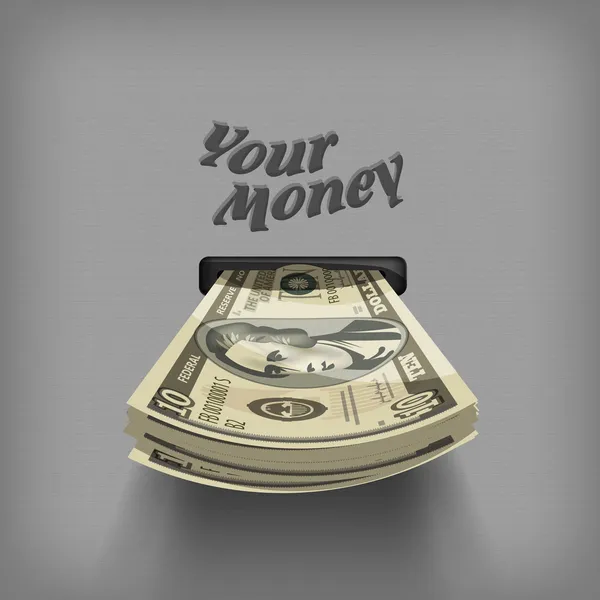Ton argent. Format vectoriel — Image vectorielle