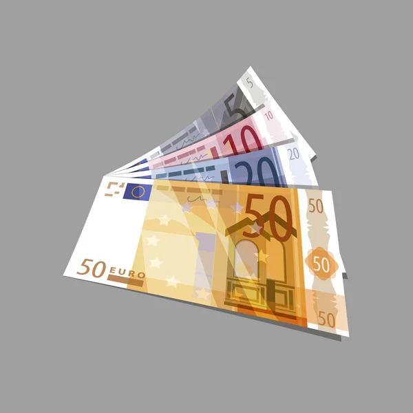 Euros. Format vectoriel — Image vectorielle