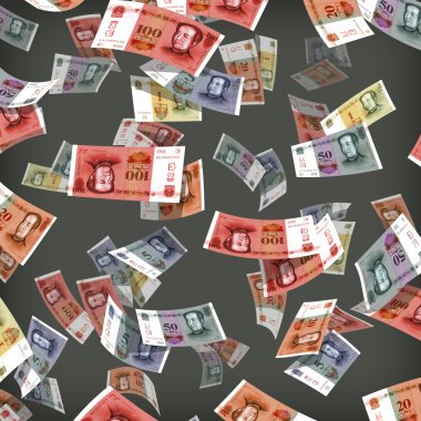 para. Yuan. Vektör formatında