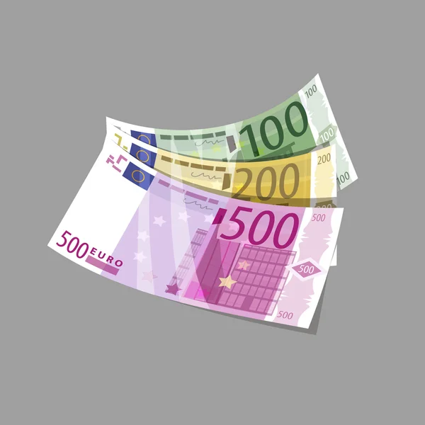 Euros. Vector format — Stock Vector