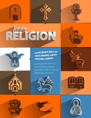 Religion icons. Vector format