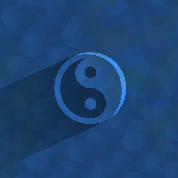 Yin-yang symbool. Vector formaat — Stockvector