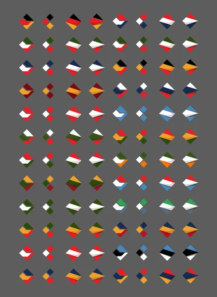 Flags. Vector format — Stock Vector