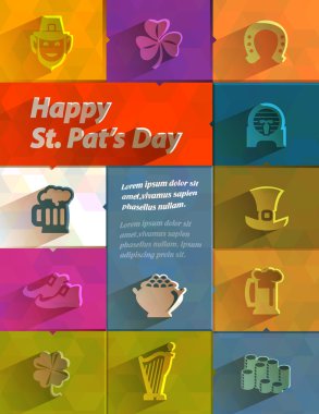 Happy St patrick's day. Vektör formatında