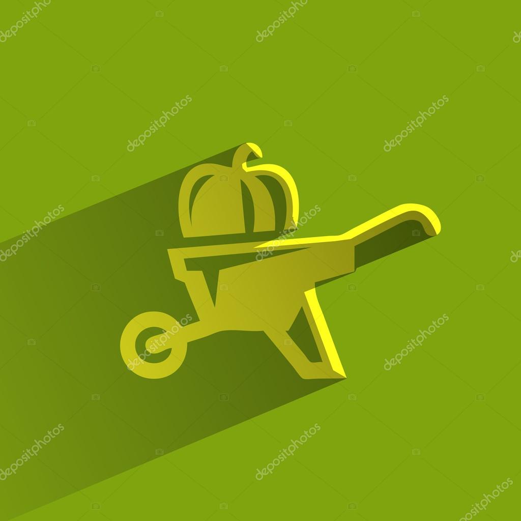 Wheelbarrow. Vector format