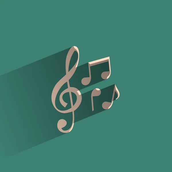 La musique. Format vectoriel — Image vectorielle