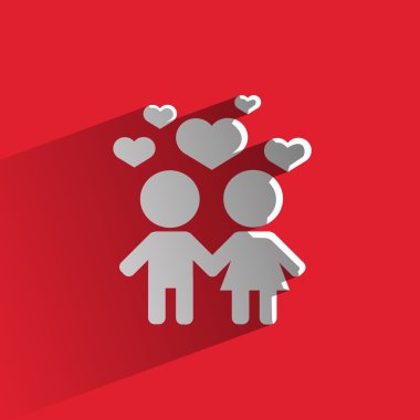 seviyorum. Vektör formatında