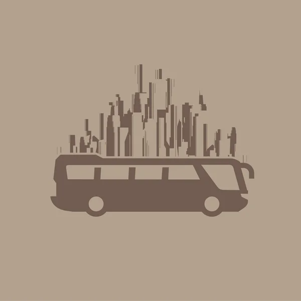 Urban bus — Stock Vector