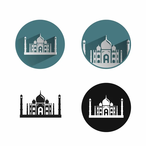 Taj mahal — Vector de stock