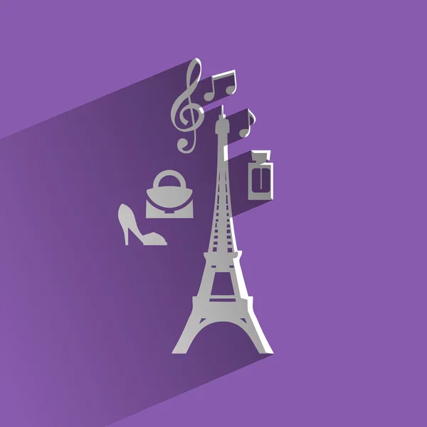 Icono de París — Vector de stock