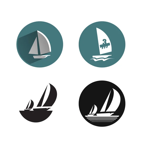 Formato icons.Vector do navio — Vetor de Stock