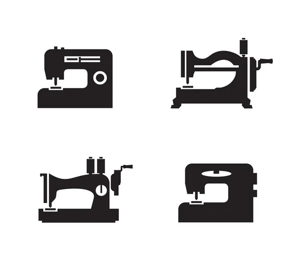 Iconos de máquina de coser. Formato vectorial — Vector de stock