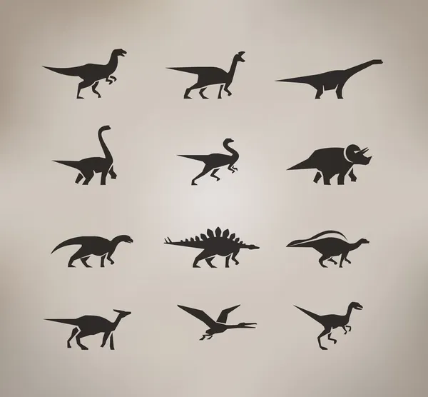 Dinossauros. Formato vetorial —  Vetores de Stock
