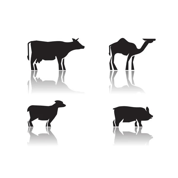 Animals. Vector format — Stock Vector